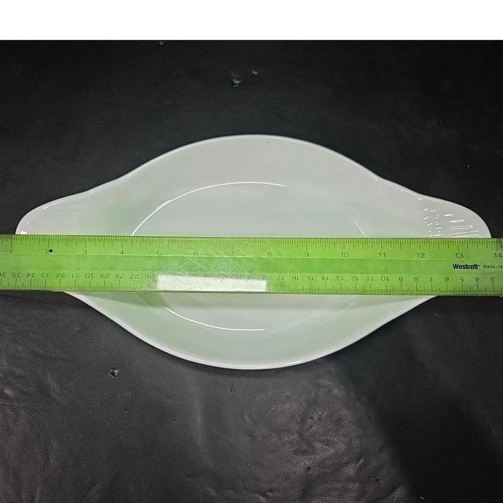 The Cellar Whiteware Oval Casserole Dish, Vintage‎ Style Bakeware, Kitchenware